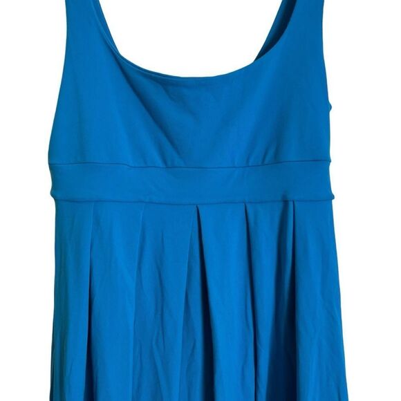 Susana Monaco Empire Waist Baby Doll Mini Dress in Vibrant Blue Size Small - Picture 2 of 5
